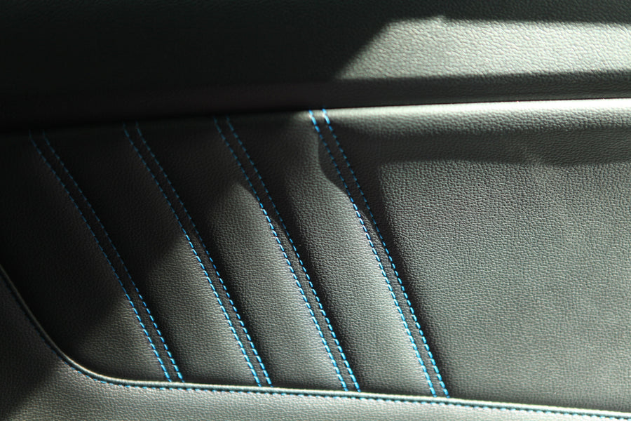 Change the color of the stitches inside your beloved Mustang
