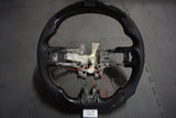 2015-2022 Custom made Mustang Carbon Fiber Alcantara Racing Inspired Steering Wheel with Digital Rev Meter